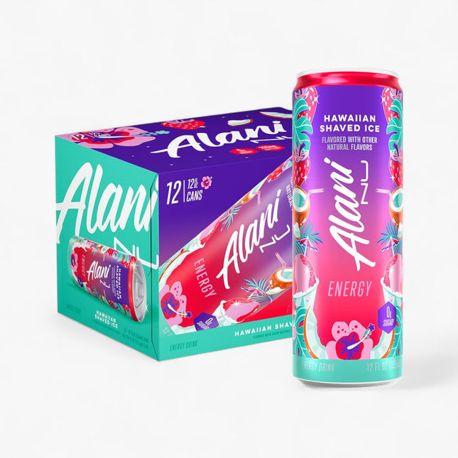 Alani Nu Hawaiian Shaved Ice Energy Drink – 12 Pack × 12 oz Cans