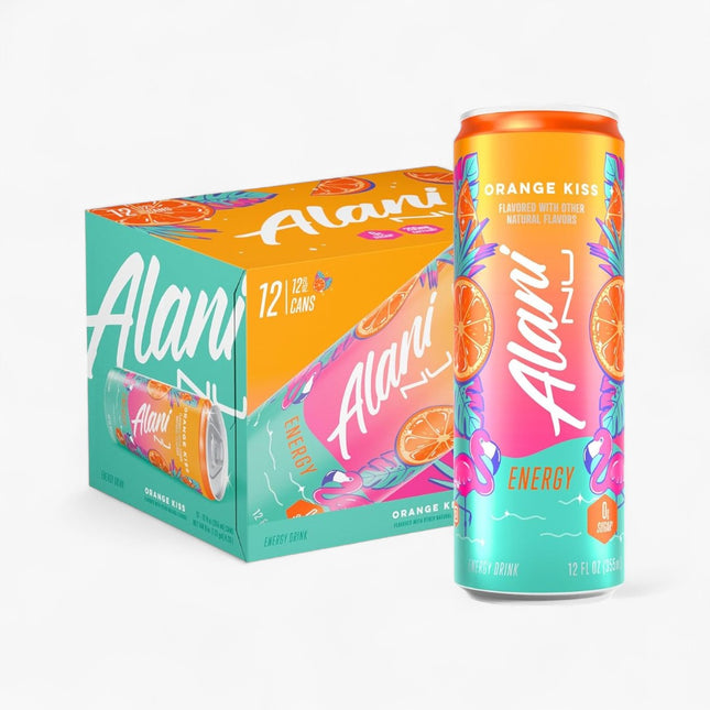 Alani Nu Orange Kiss Energy Drink – 12 Pack × 12 oz Cans