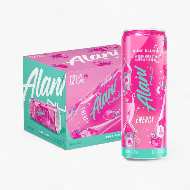 Alani Nu Pink Slush Energy Drink – 12 Pack × 12 oz Cans