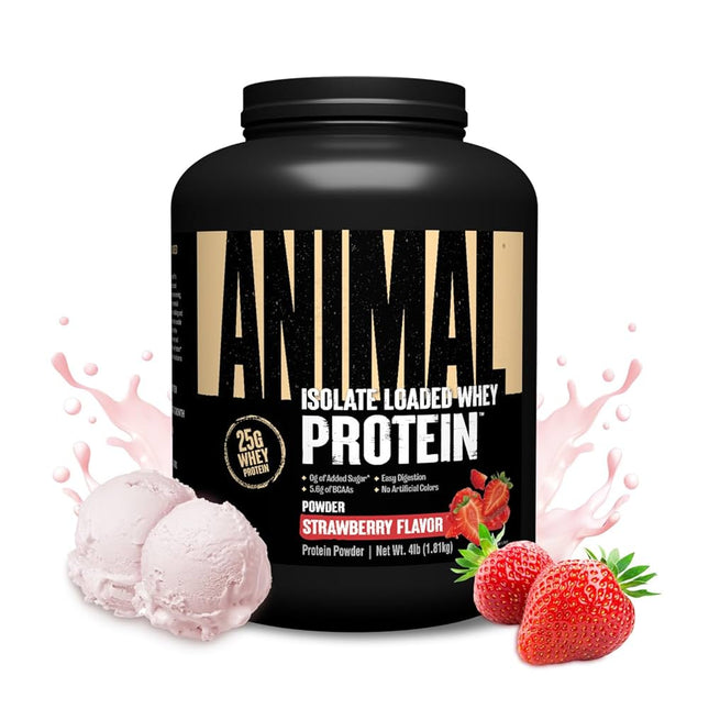 Animal 100% Whey Protein – Strawberry (4 lbs)