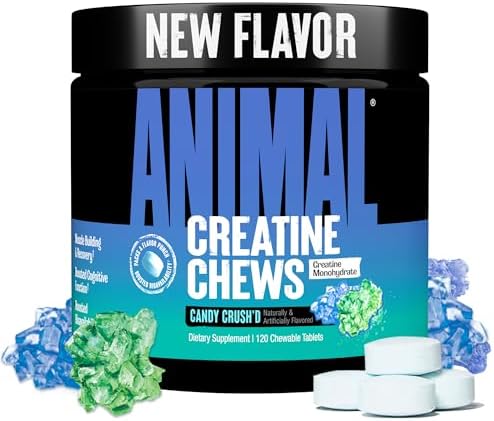 Animal Creatine Performance Chews – Candy Crush’d (120 Tablets)