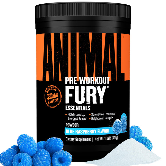 Animal Fury Pre-Workout – Blue Raspberry (30 Servings)