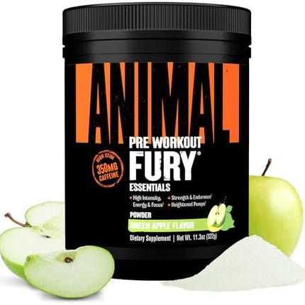 Animal Fury Pre-Workout – Green Apple (20 Servings)
