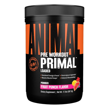Animal Primal Pre-Workout – Fruit Punch (507.5g)