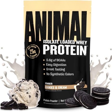 Animal Whey Protein – Cookies & Cream (10 lb)