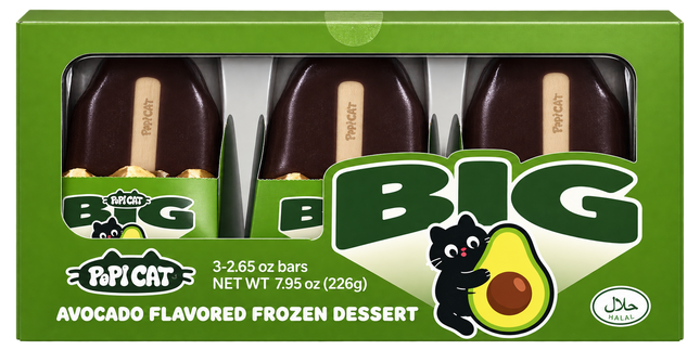 Popi Cat Avocado Frozen Dessert 24 Pack