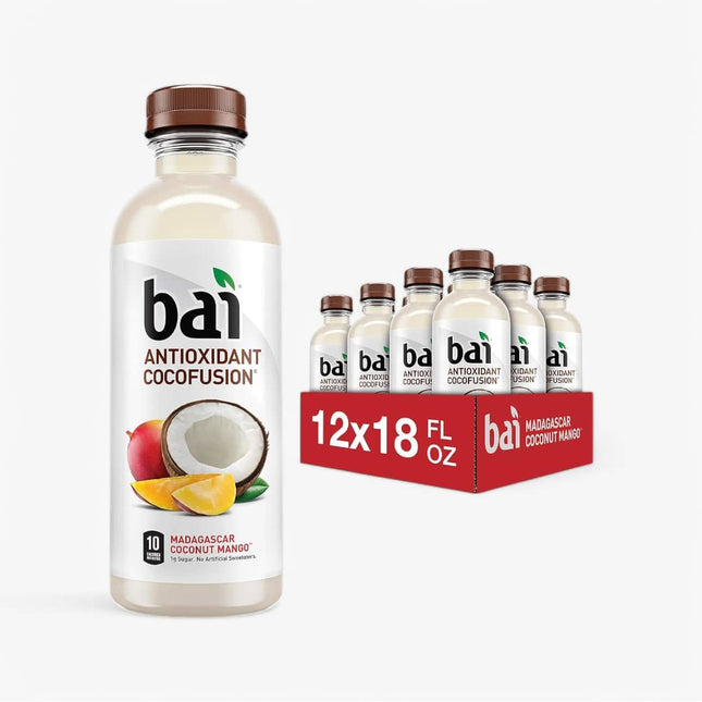Bai Madagascar Mango Coconut 18 Oz X 12