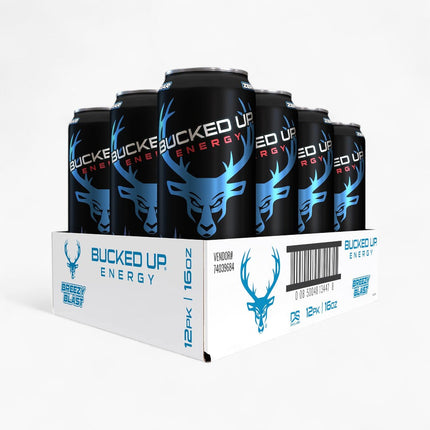 BUCKED UP ENERGY DRINK 12/16OZ BREEOZY BLAST