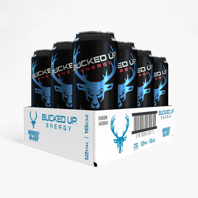 BUCKED UP ENERGY DRINK 12/16OZ BREEOZY BLAST