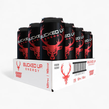 BUCKED UP ENERGY DRINK 12/16OZ CHERRY CANDY