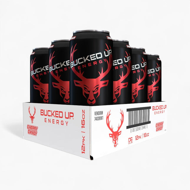 BUCKED UP ENERGY DRINK 12/16OZ CHERRY CANDY