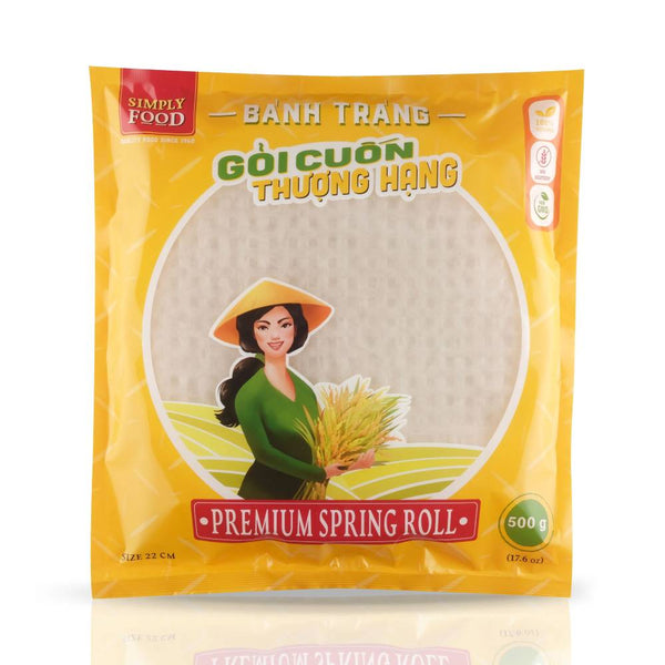 Simply Food Premium Spring Roll Rice Paper 25cm/30PK/500g