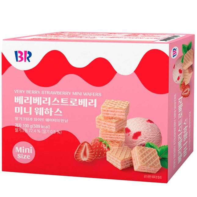 Baskin Robbins Very Berry Strawberry Mini Wafers 24/100g (KOREA)