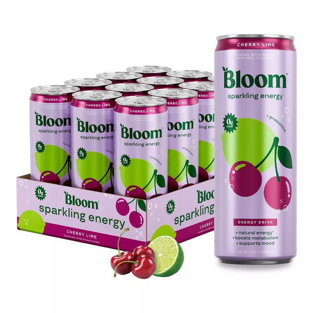 Bloom Cherry Lime – 12 Pack × 12 oz Cans