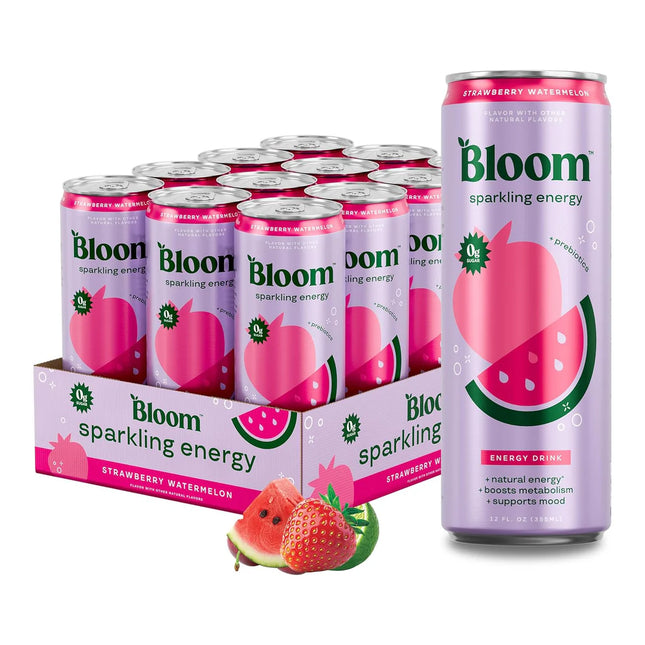 Bloom Strawberry Watermelon – 12 Pack × 12 oz Cans