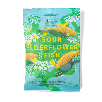 BonBon Sour Elderflower Fish 14/5.2OZ - Swedish Candy