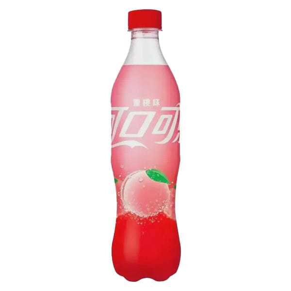 Coca Cola Peach Bottle 12/500mL (CHINA)