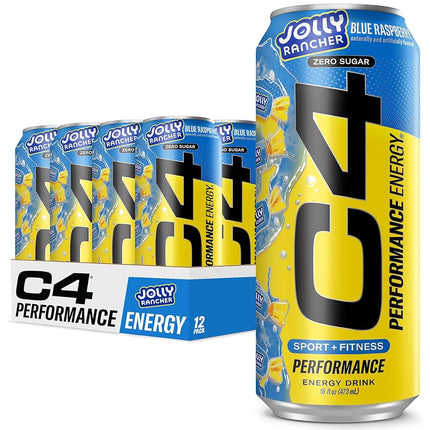 C4 ENERGY DRINK BLUE RASPBERRY JOLLY RANCHER 12/16OZ