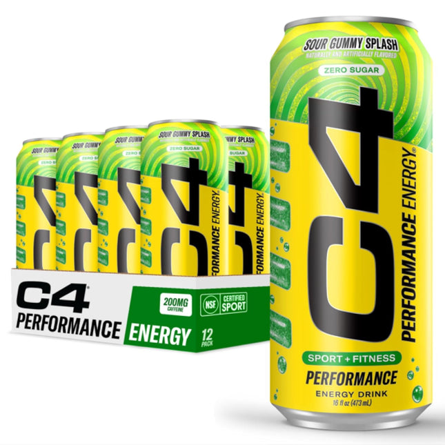 C4 ENERGY DRINK SOUR GUMMY SPLASH 12/16OZ