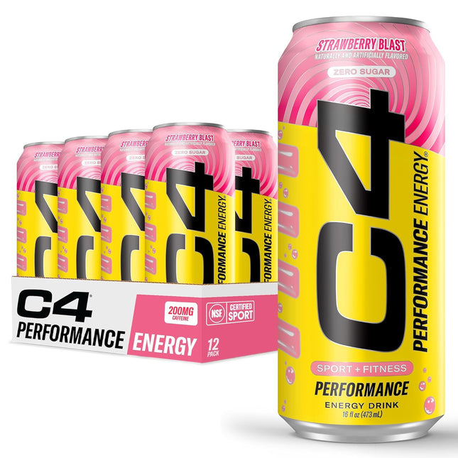C4 ENERGY DRINK STRAWBERRY BLAST STARBURST 12/16OZ