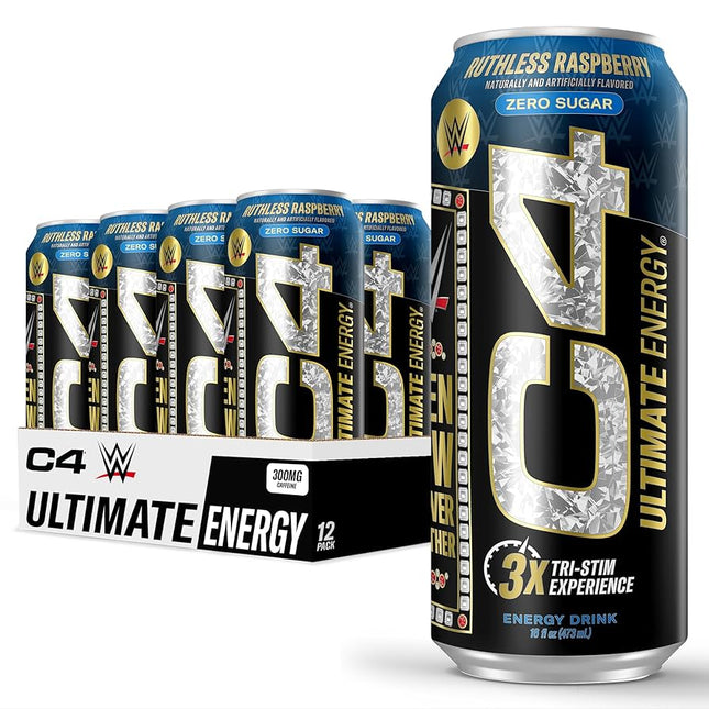 C4 Ultimate WWE Ruthless Raspberry 12/16OZ