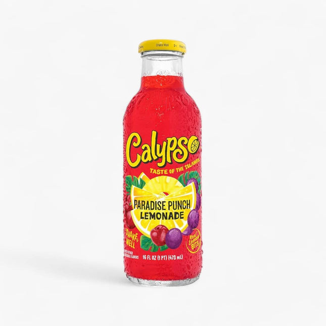 Calypso Paradise Punch Lemonade – 12 Pack × 16 oz Glass Bottles