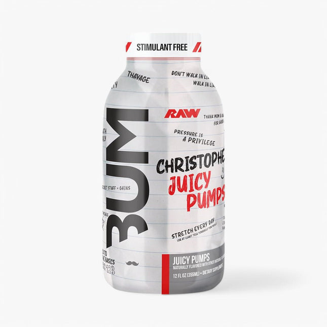 CBUM PUMP NON-STIM PREWORKOUT DRINK 12/12OZ CHRISTOPHERS JUICY PUMPS