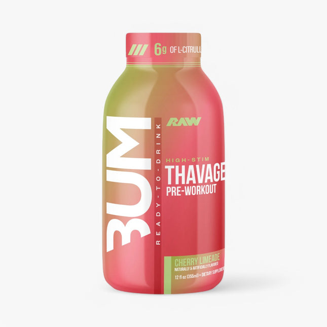CBUM THAVAGE PREWORKOUT DRINK 12/12OZ CHERRY LIMEADE