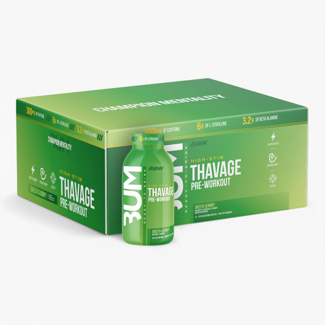 CBUM THAVAGE PREWORKOUT DRINK 12/12OZ GREEN GUMMY