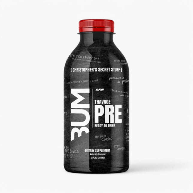 CBUM THAVAGE PREWORKOUT DRINK 12/12OZ SECRET STUFF