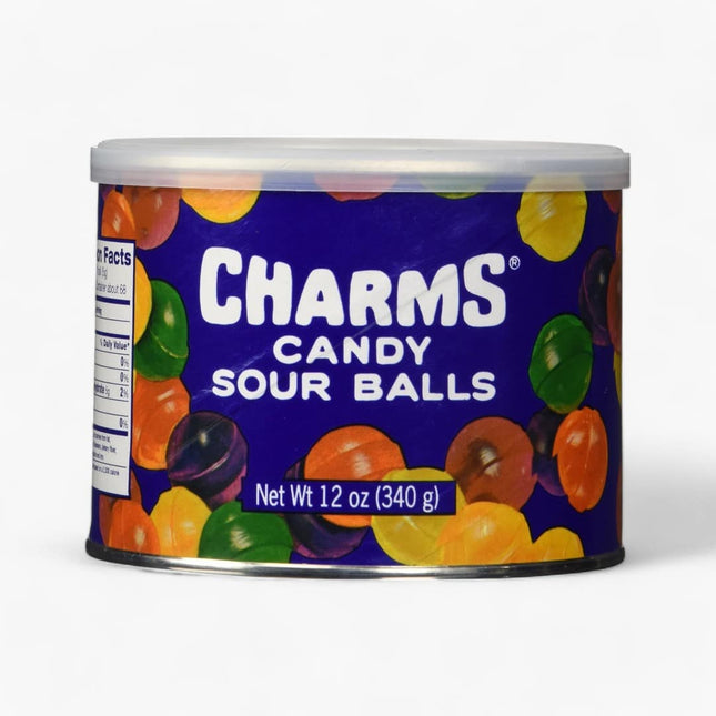 Charms Sour Ball Assorted Canister 12/12 Oz