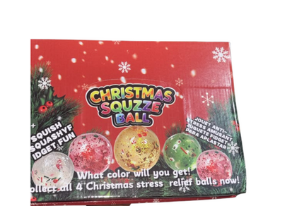Christmas Squeeze Ball Squishy - 12 Pack