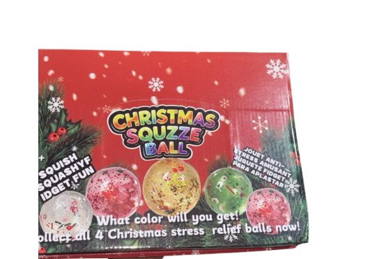 Christmas Squeeze Ball Squishy - 12 Pack