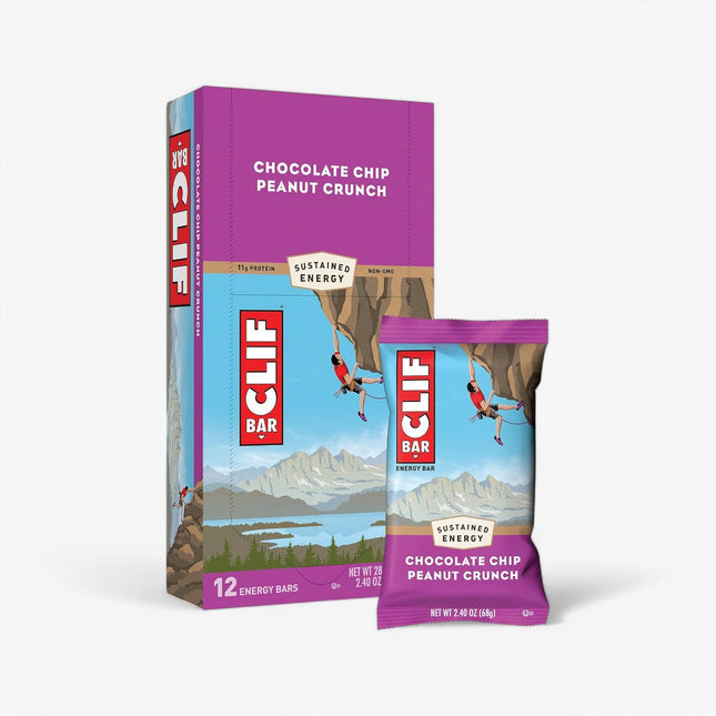 CLIF ENERGY PROTEIN BAR 12/68G CHOC CHIP PEANUT CRUNCH