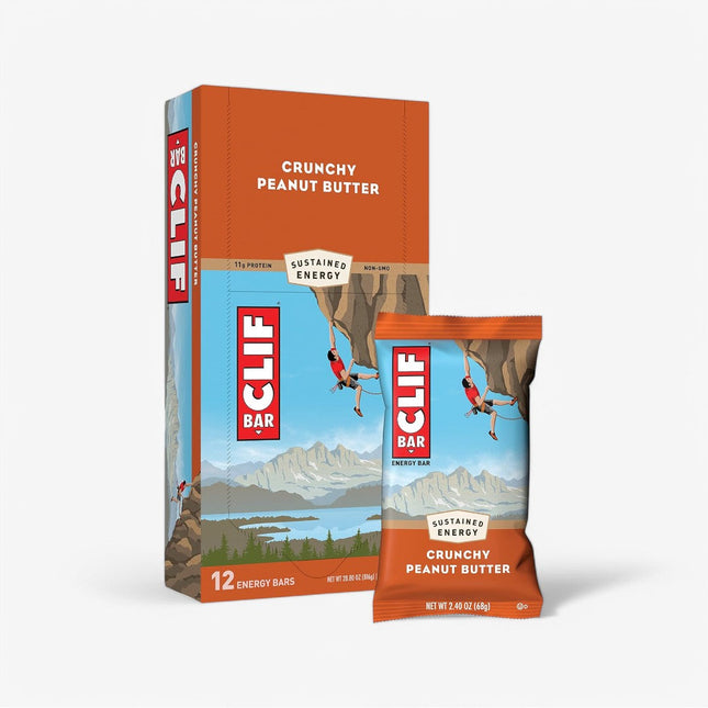 CLIF ENERGY PROTEIN BAR 12/68G CRUNCHY PEANUT BUTTER