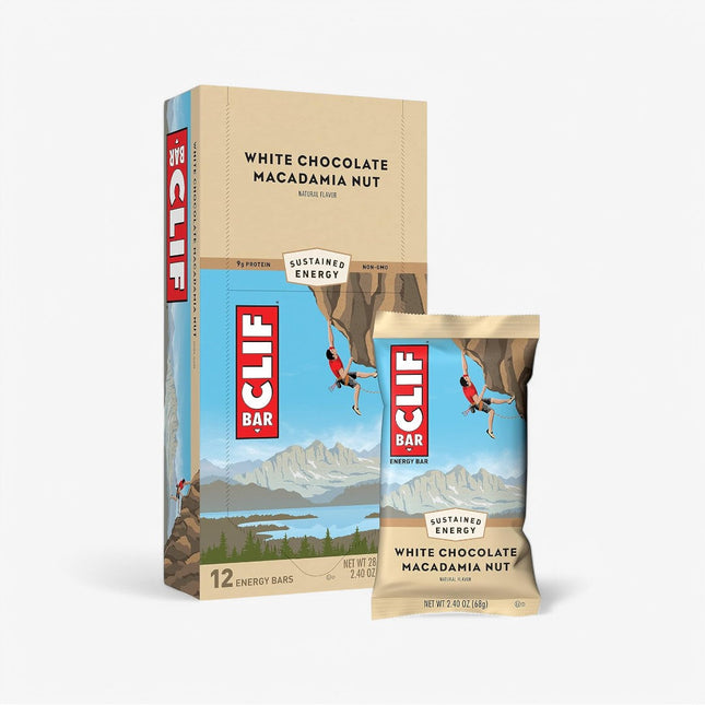 CLIF ENERGY PROTEIN BAR 12/68G WHITE CHOC MACADAMIA