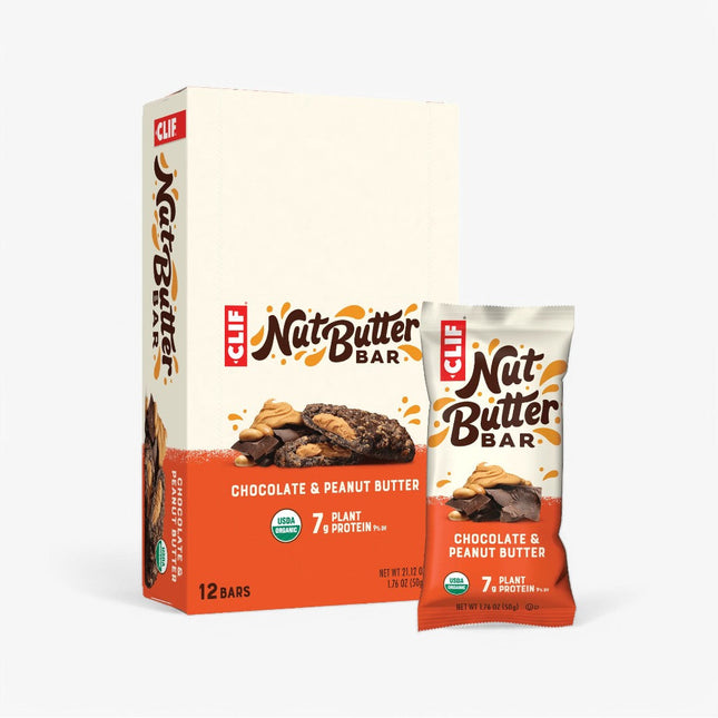 CLIF NUT BUTTER FILLED PROTEIN BAR 12/50G CHOC PEANUT BUTTER