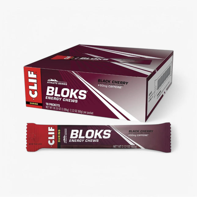 CLIF SHOT ENERGY BLOKS 18/60G BLACK CHERRY