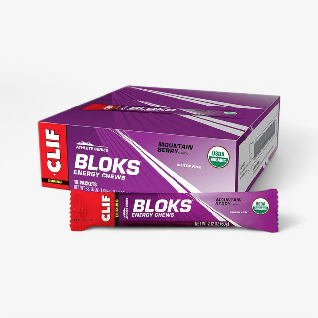 CLIF SHOT ENERGY BLOKS 18/60G MOUNTAIN BERRY