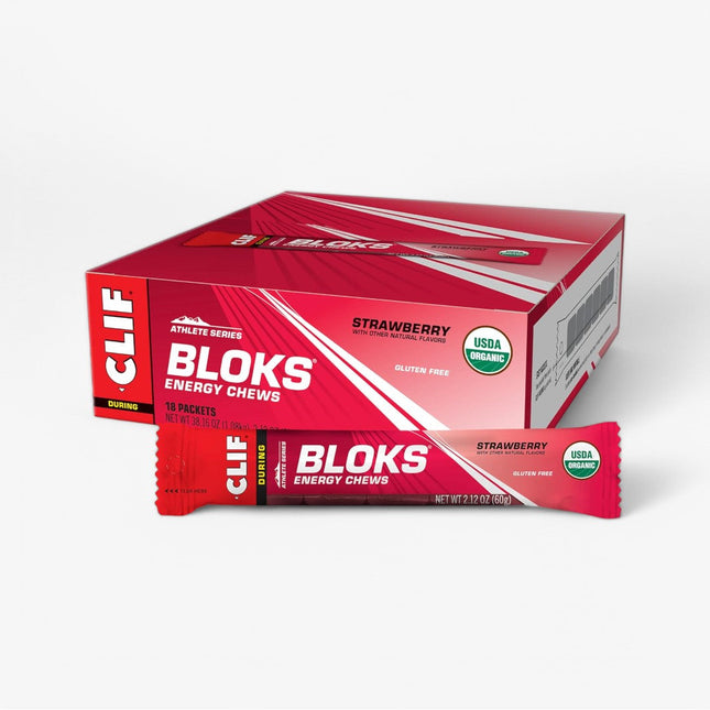 CLIF SHOT ENERGY BLOKS 18/60G STRAWBERRY