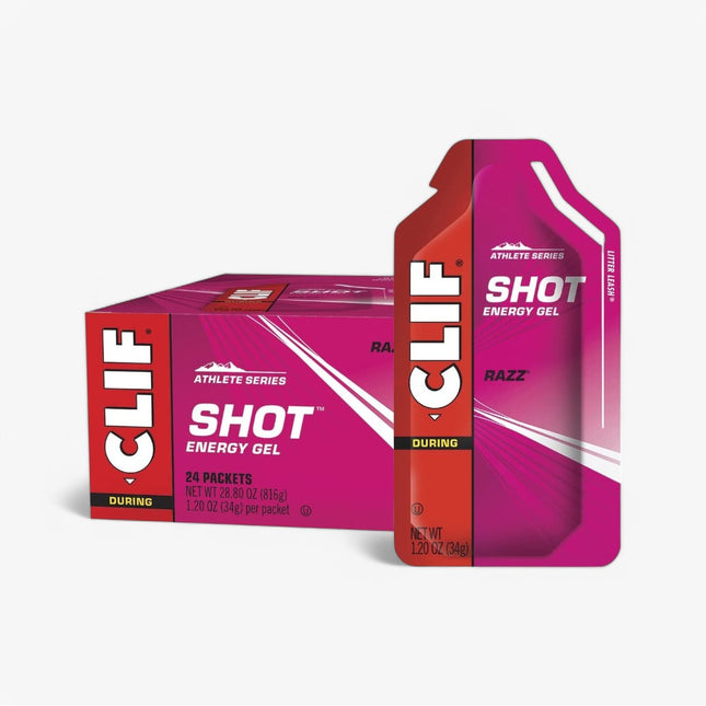 CLIF SHOT ENERGY GEL 24/1.2OZ ORG RAZZ