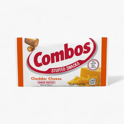 Combos Snacks Cheddar Cheese Pretzel 18/1.8Oz