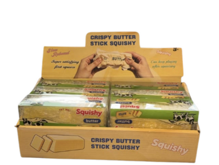 Crispy Wax Butter Stick Squishy - 12 PK