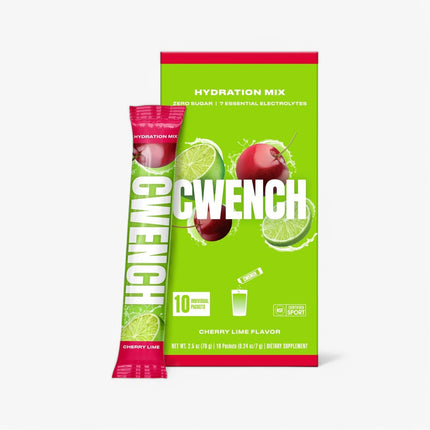 CWENCH HYDRATION STICKS 10CT CHERRY LIME