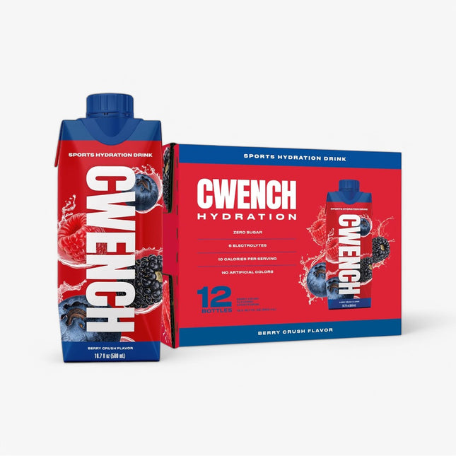 CWENCH ISO HYDRATION DRINK 12/16.9OZ BERRY CRUSH