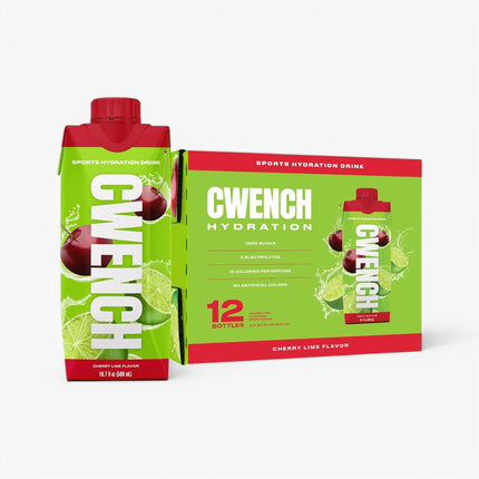 CWENCH ISO HYDRATION DRINK 12/16.9OZ CHERRY LIME
