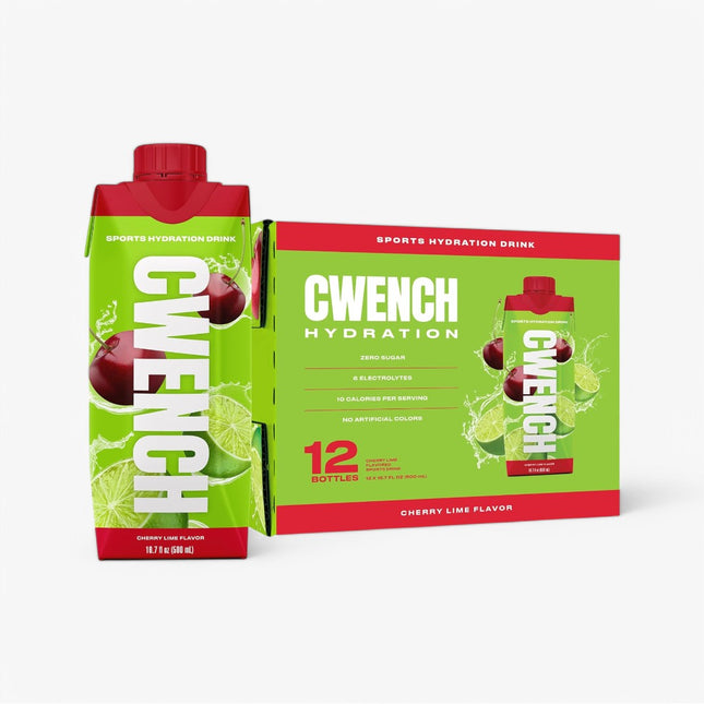 CWENCH ISO HYDRATION DRINK 12/16.9OZ CHERRY LIME
