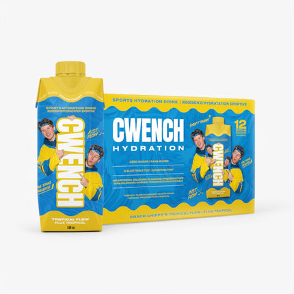 CWENCH ISO HYDRATION DRINK 12/16.9OZ TROPICAL FLOW COACH CHIPPY'S