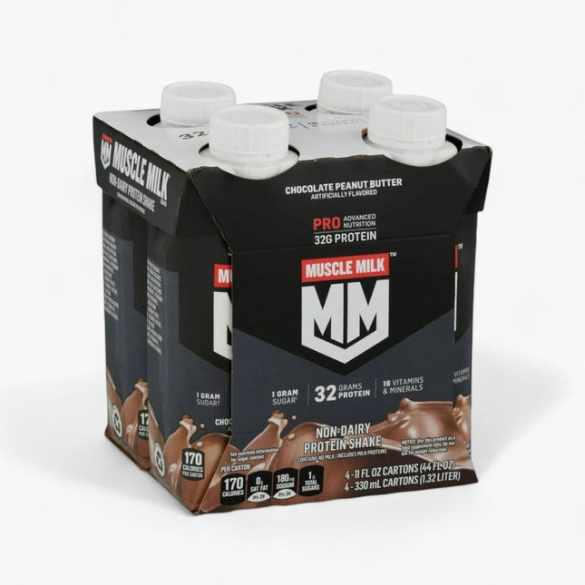 MUSCLE MILK 32G PROTEIN 11OZ 3/4PK CHOCOLATE PEANUT BUTTER
