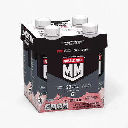 MUSCLE MILK 32G PROTEIN 11OZ 3/4PK STRAWBERRY